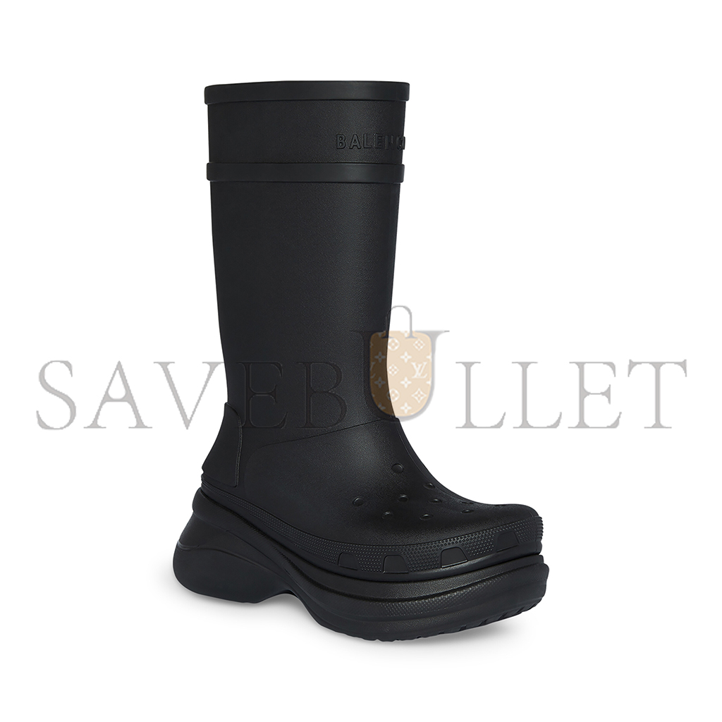 BALENCIAGA WOMEN'S CROCS™ BOOT IN BLACK 677388W1S8E1000